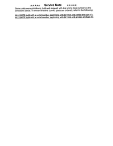 Service Note Diagram and Parts List for BV200 Type 2 RECON Weed Eater Leaf Blower / Vacuum